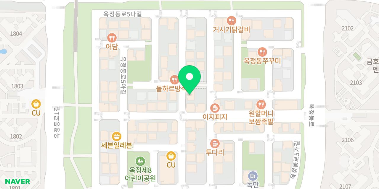 Map showing where Giwa Jeonjip is