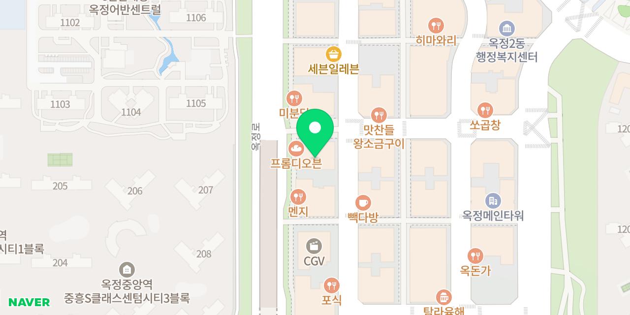 Map showing where Samajeong Yangju Jigyeongjeom is