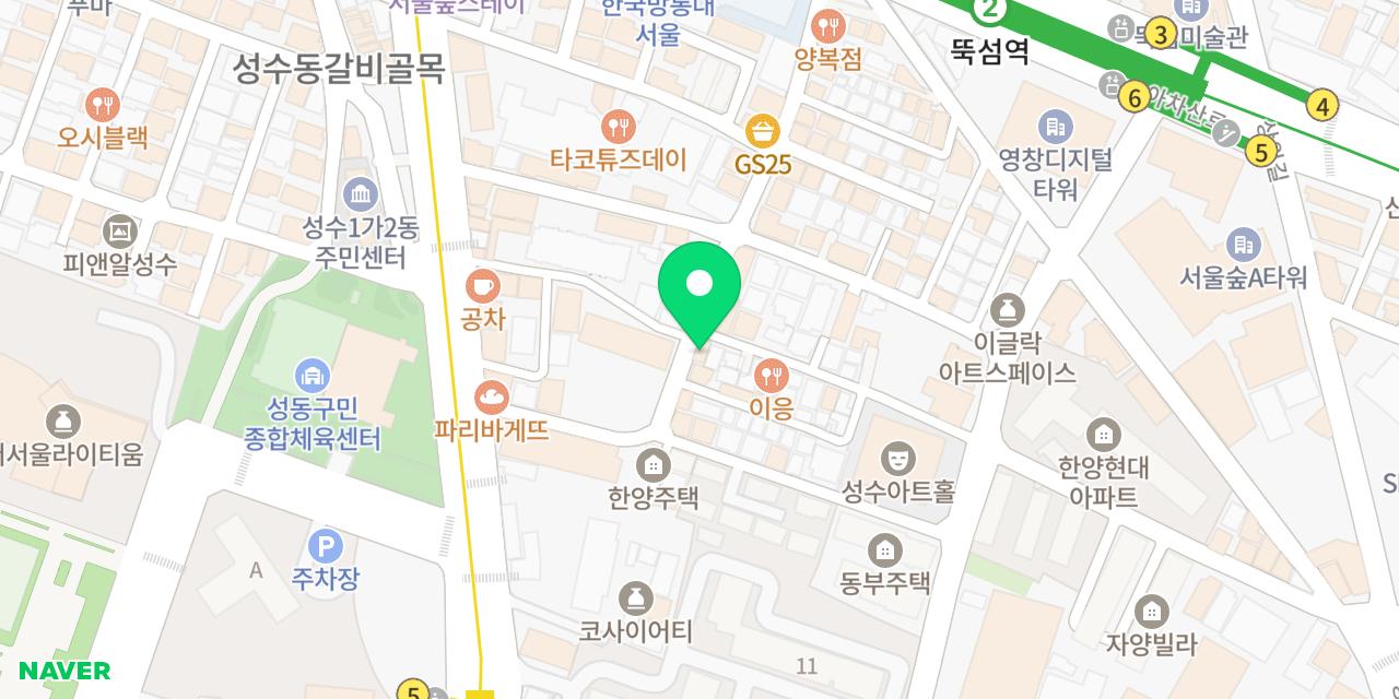Map showing where Let's Eat Chicken is