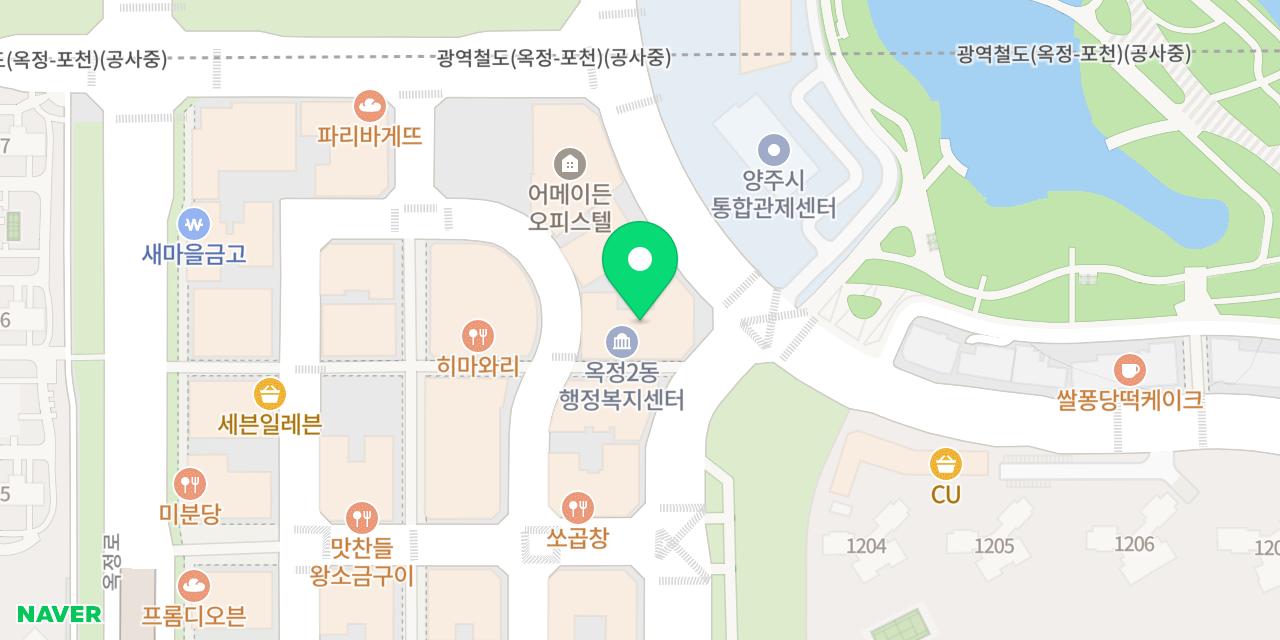 륭림닭발 위치가 표시된 지도