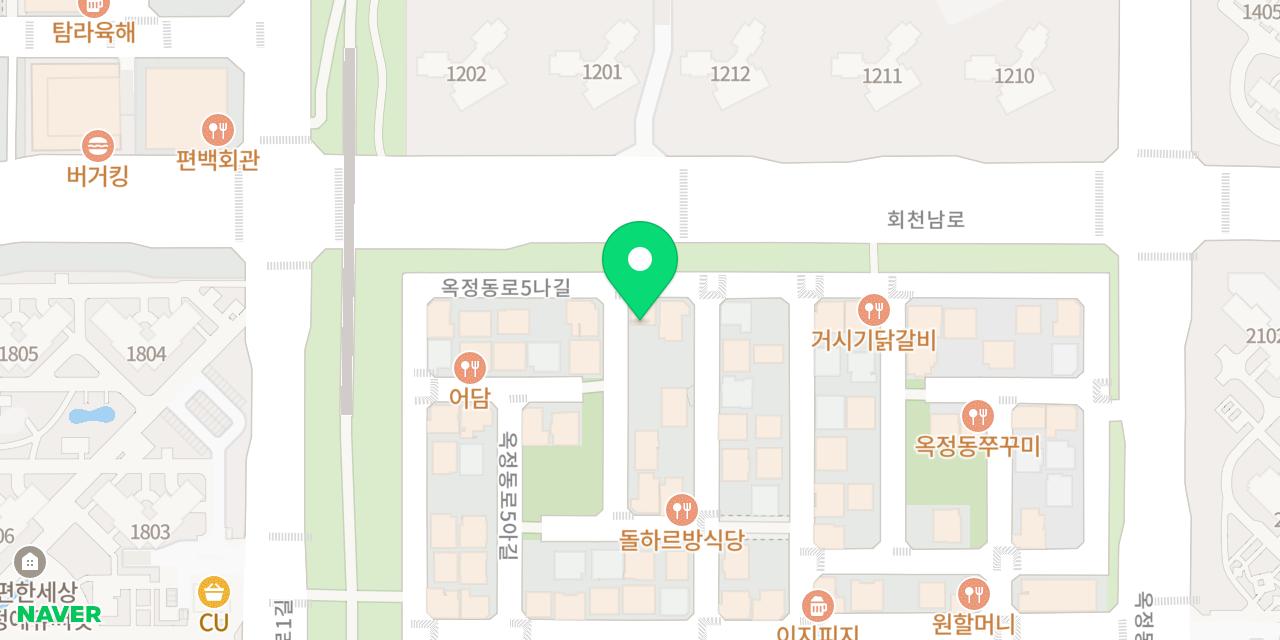 Map showing where Seonghui Pocha Okjeong-jeom is