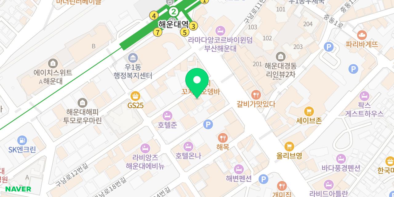 Map showing where Haeun Hoegwan is