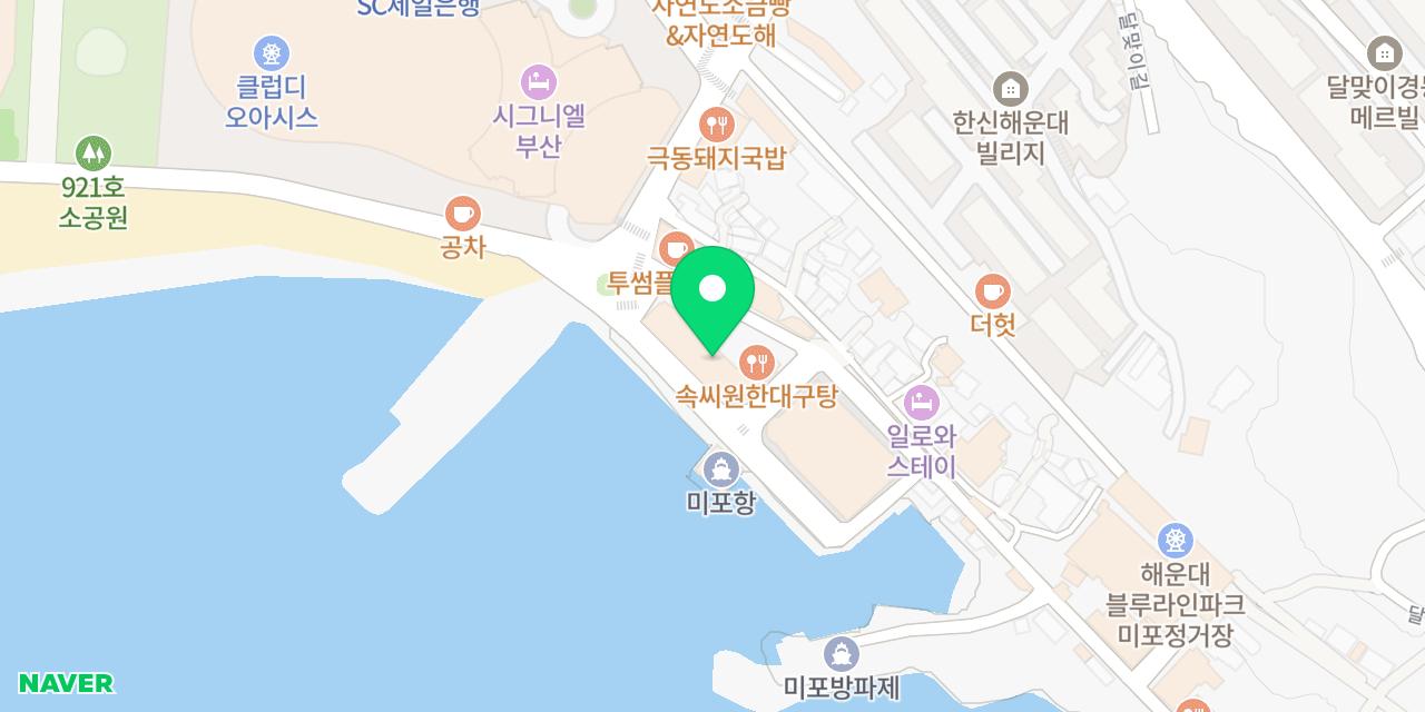 Map showing where Busan Hoetjip is
