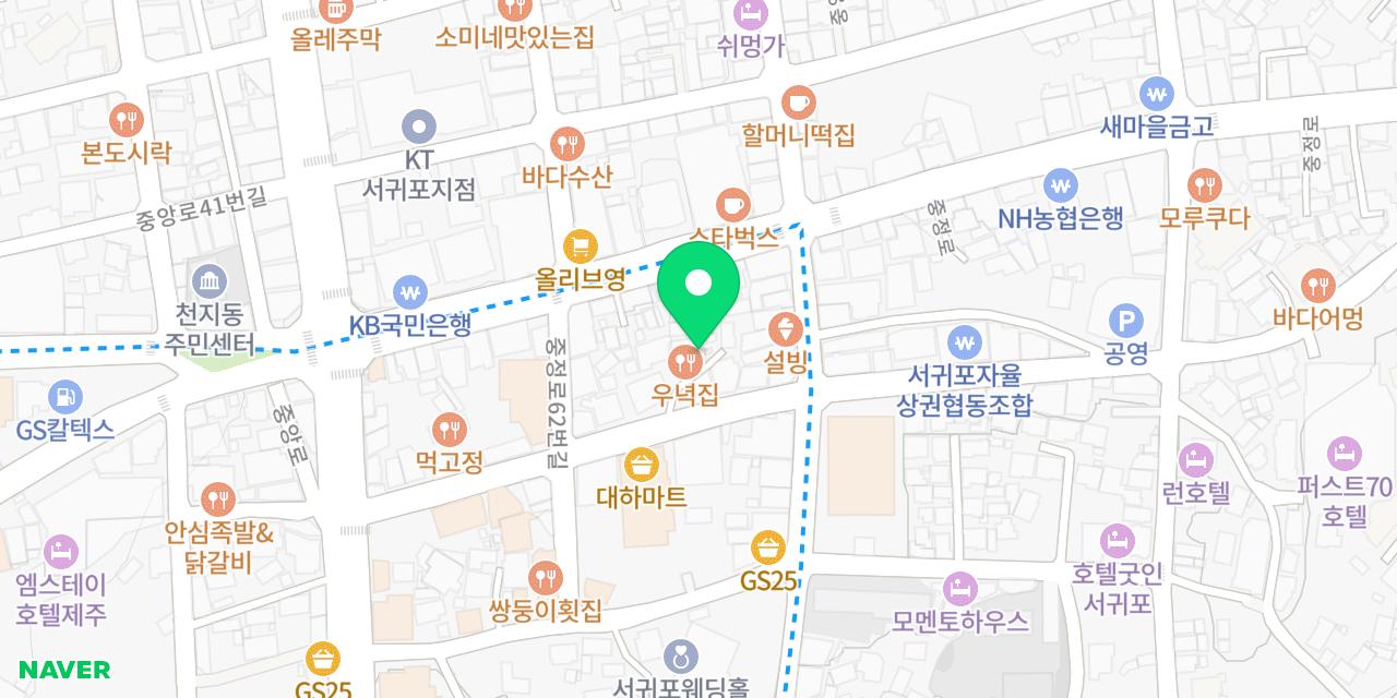 Map showing where Unyeokjip is