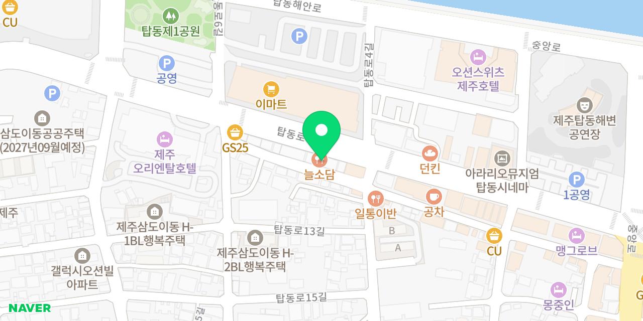 Map showing where Neulsodam is