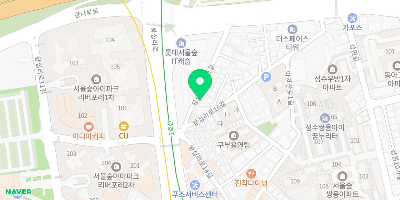 Map showing where Recovery Coffee Bar is