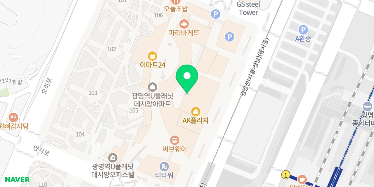 Map showing where Brunchbean is
