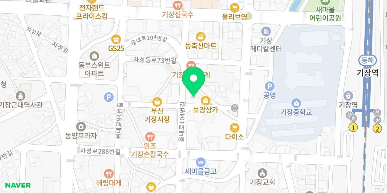 Map showing where Gijang Chonggak Daege is