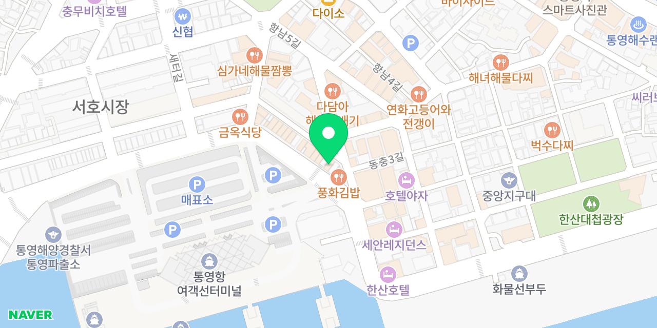 Map showing where Punghwa Gimbap 2-hojeom is