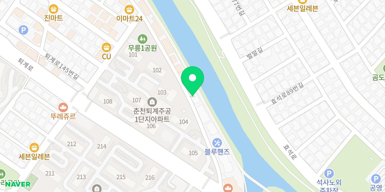Map showing where Chuncheon Dakgalbi Ungsseu is