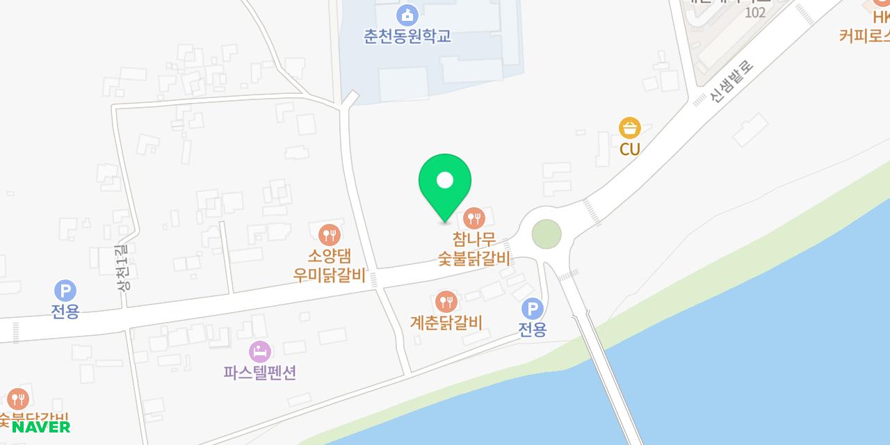Map showing where Chamnamu Sutbul Dakgalbi is