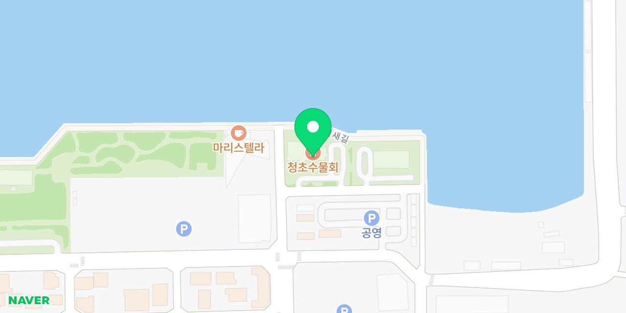 Map showing where Cheongchosu Mulhoe is