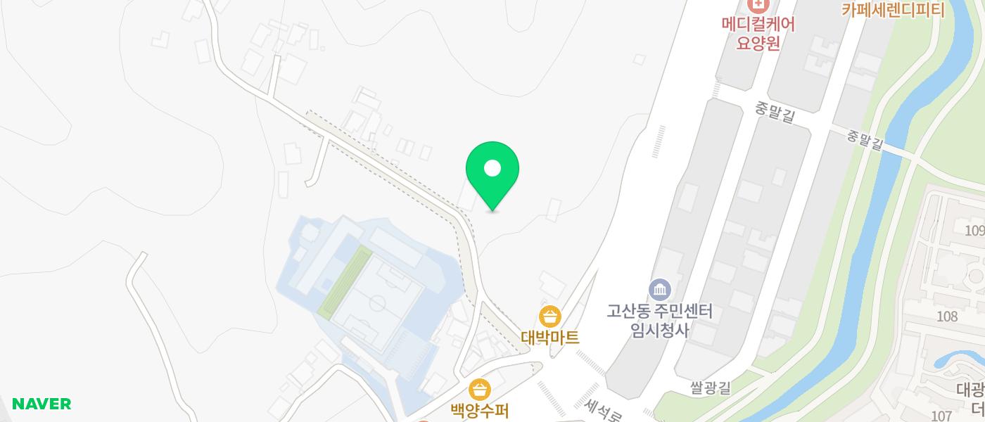 Map showing Donkkaseu Ondo — Uijeongbu in Gosan-dong, Uijeongbu